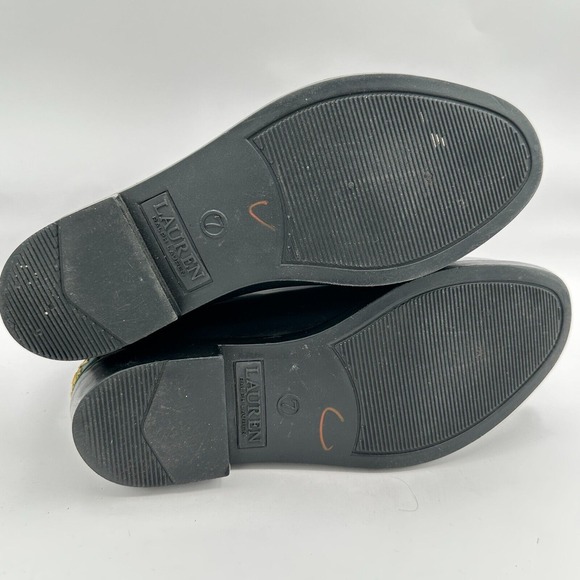 Lauren Ralph Lauren Tally Rainboots‎ Womens Size 7 Black Rubber Ankle Outdoor - Picture 9 of 10